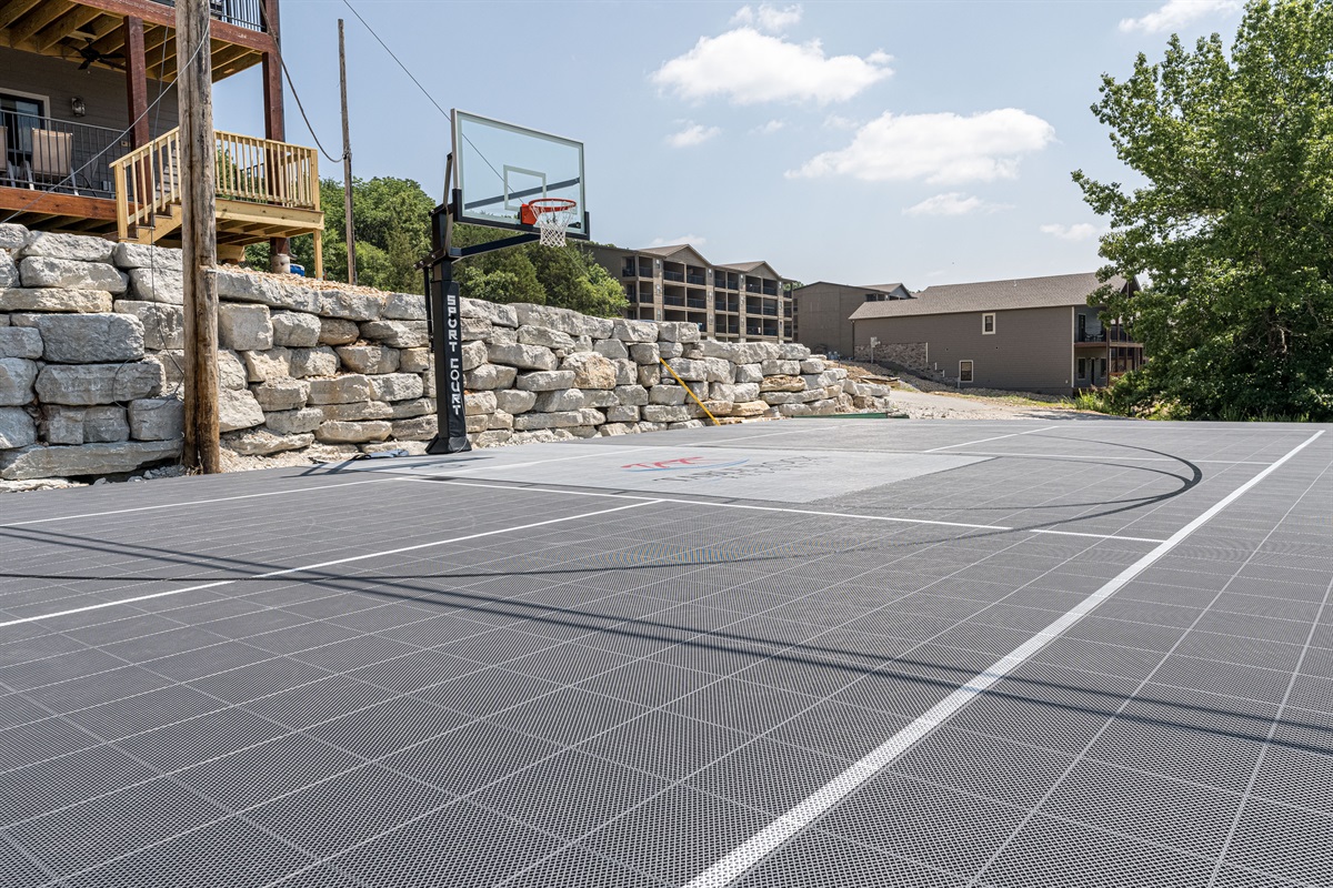 Resort basketball court