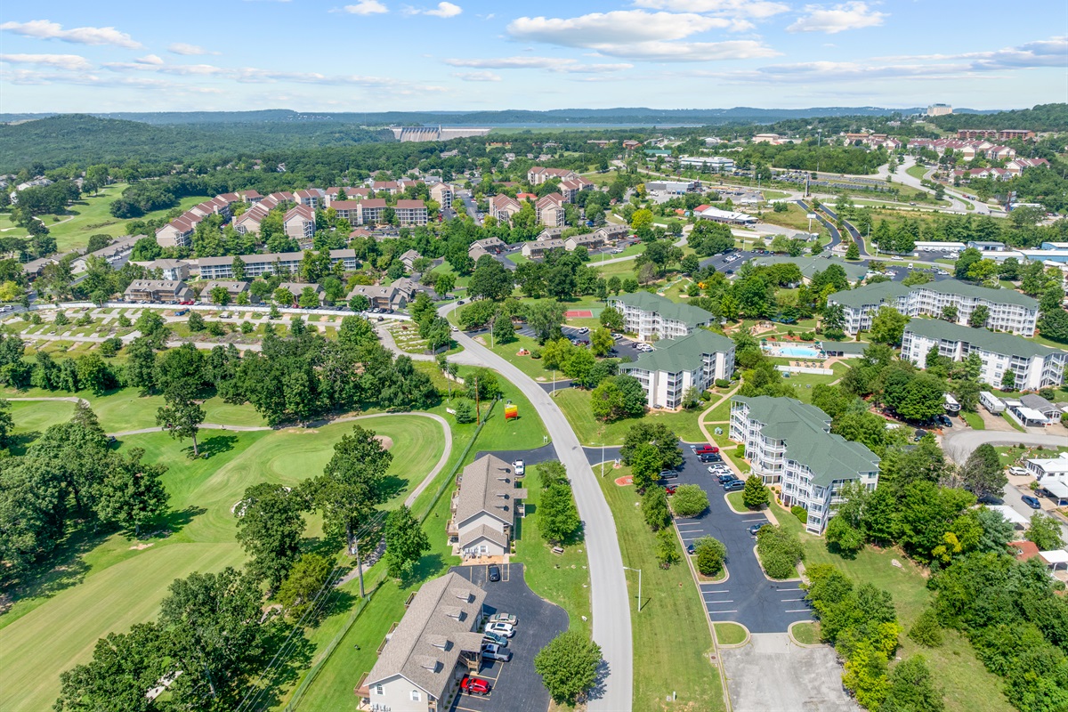 Prime location near Branson attractions, with golf views right outside.