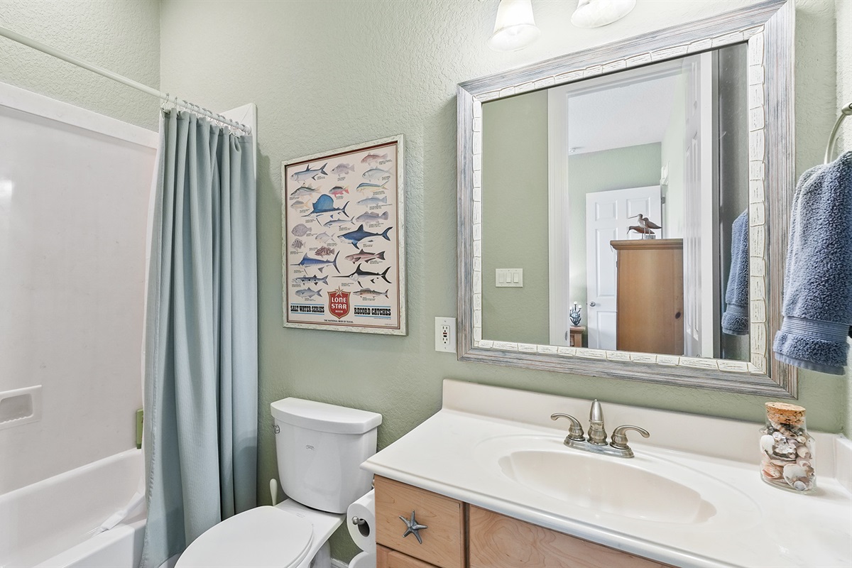 All guest bathrooms are spacious and fully featured.