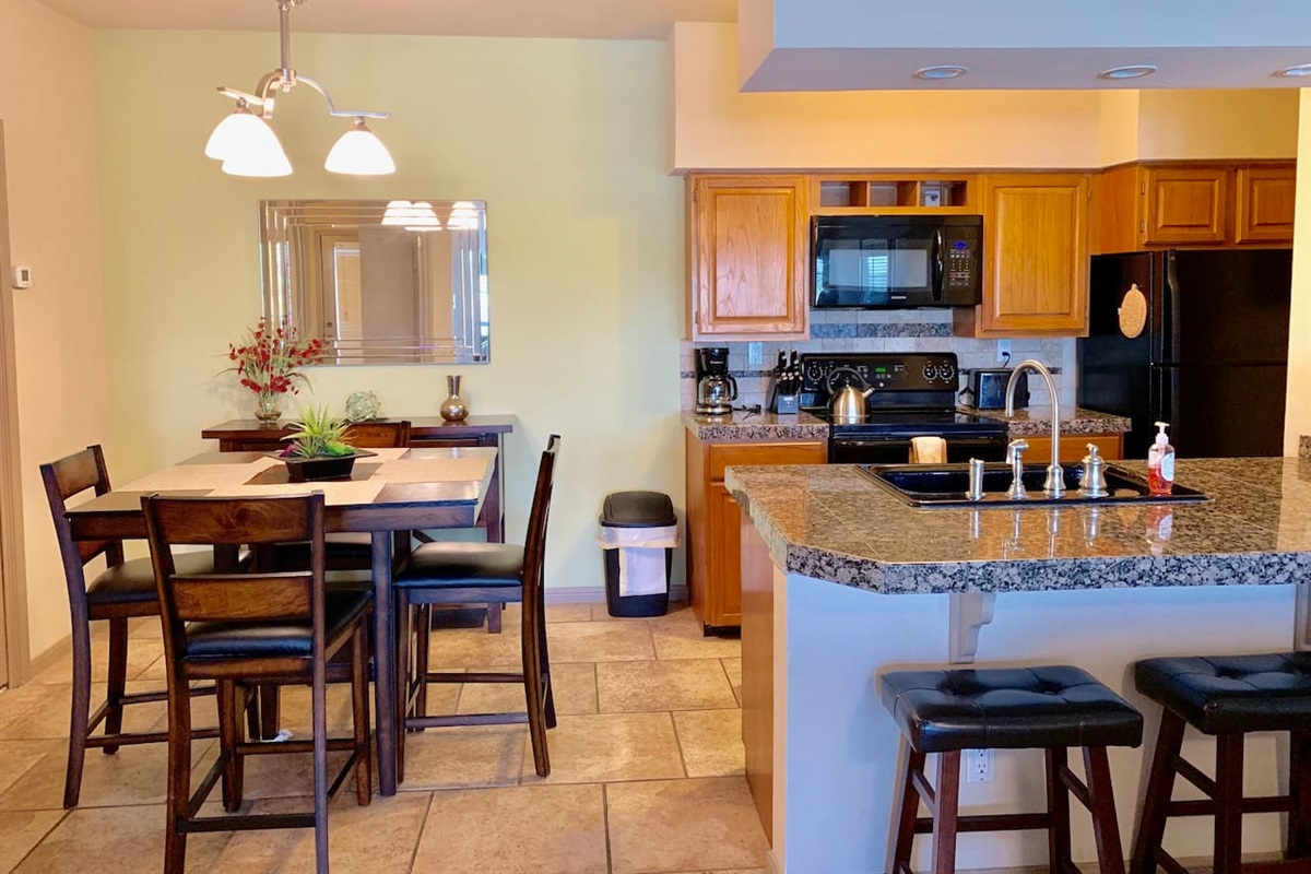 Kitchen and Dining Area