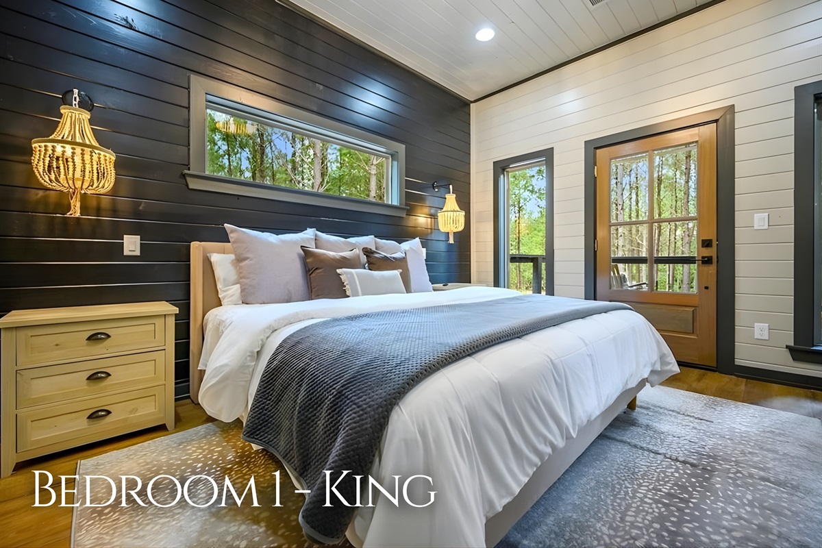 At the end of the day, this king bedroom offers a calm and comfortable retreat designed for restful sleep.