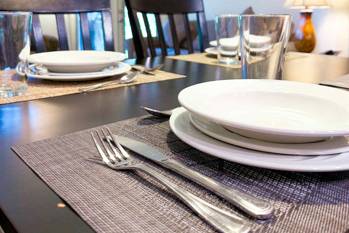 Unit A - Dining area.