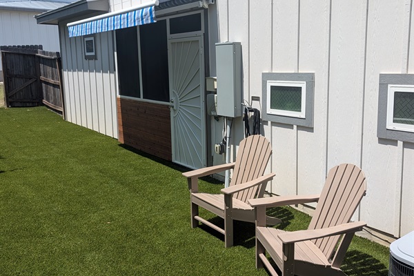 Backyard With Powered Awning