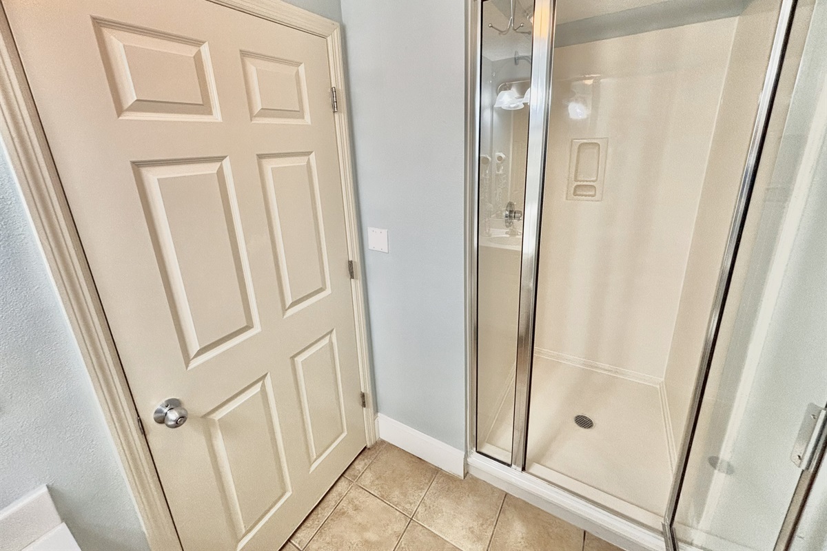 Bathroom with walk-in shower!