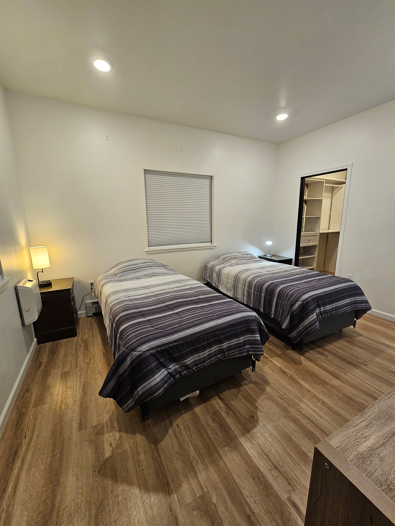 Bedroom 1 with 2 beds and Connected to Bathroom