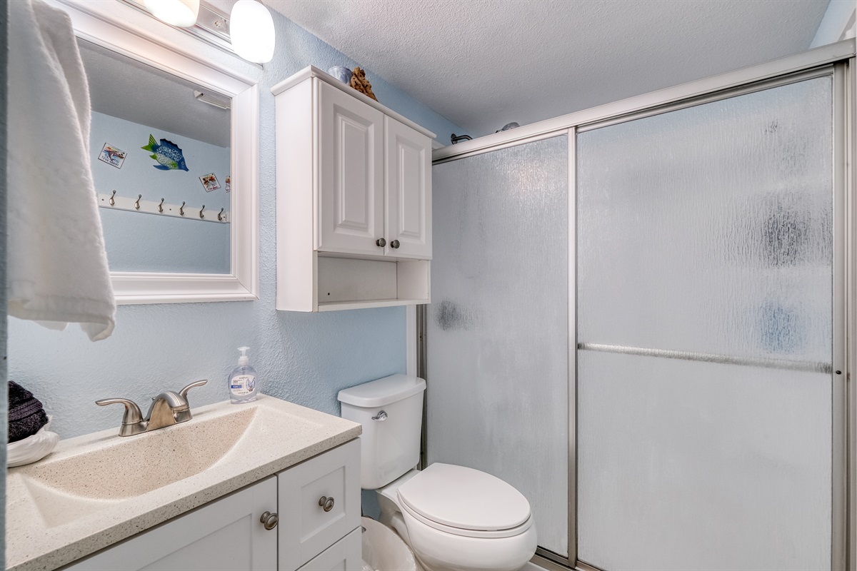 Bath with walk-in shower