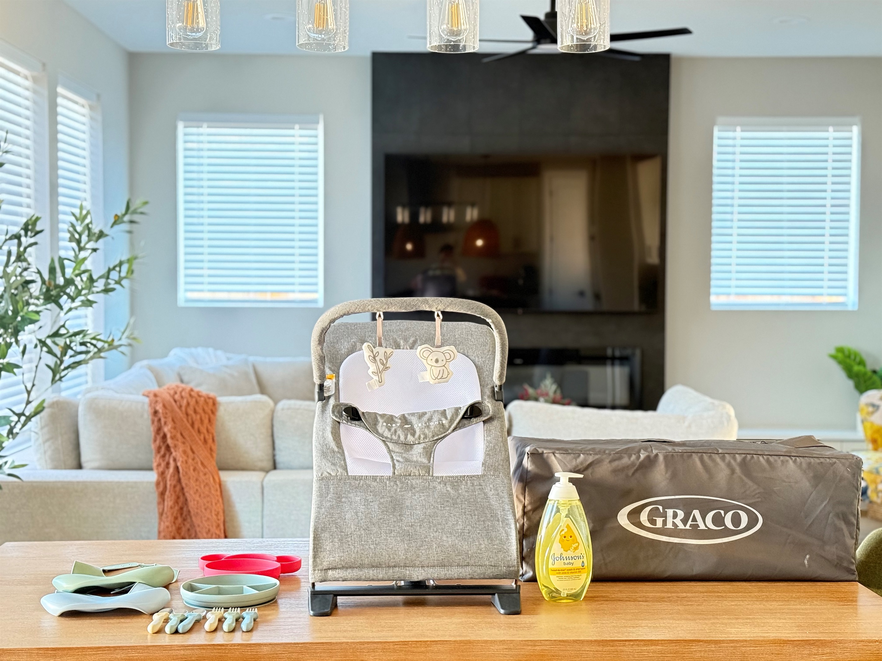 Traveling with little ones is easier here. We provide a baby bouncer, pack n play, baby shampoo, and baby dining plates so you can pack less and relax more.