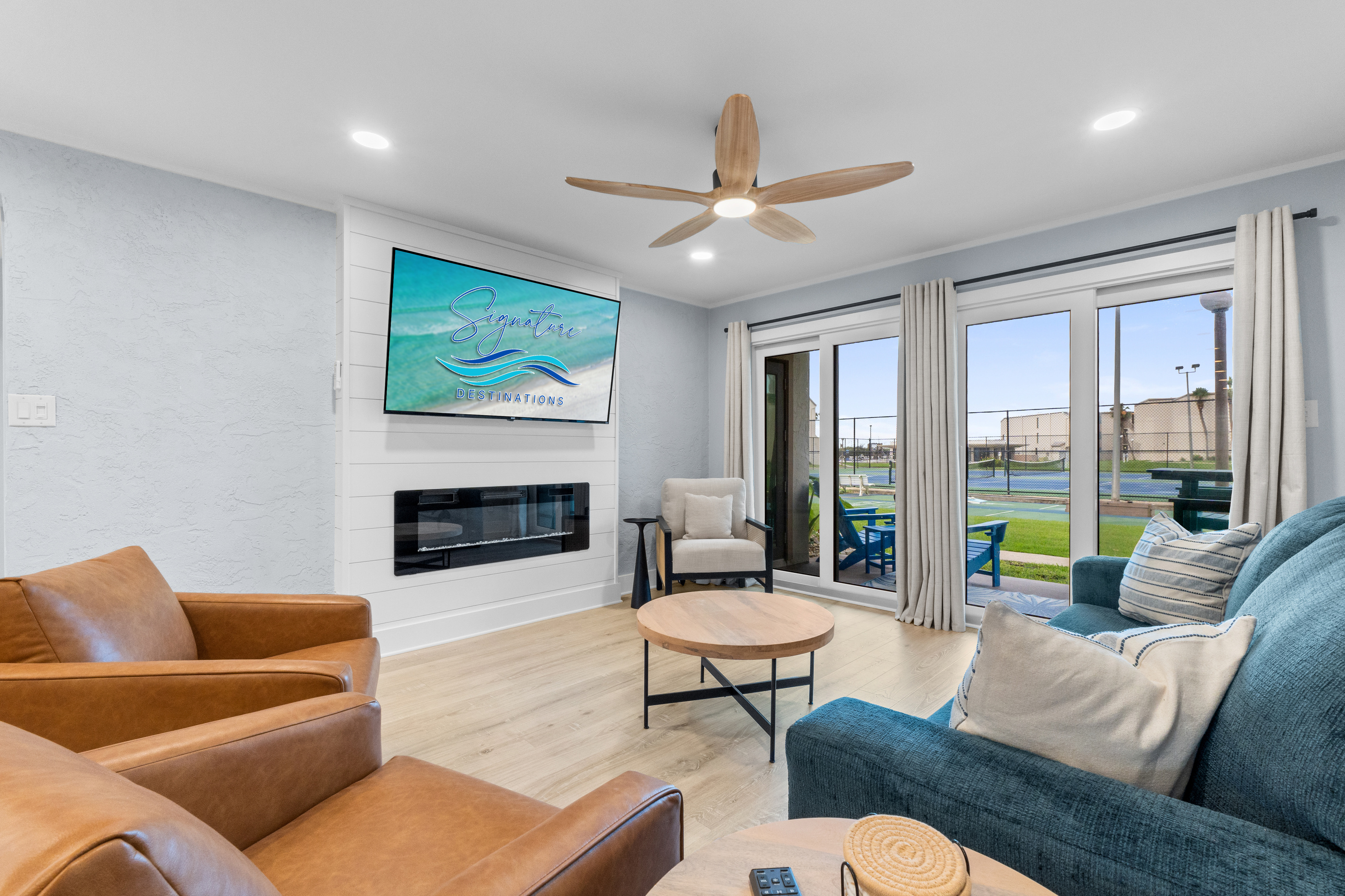 Living Room with Queen Sleeper Sofa