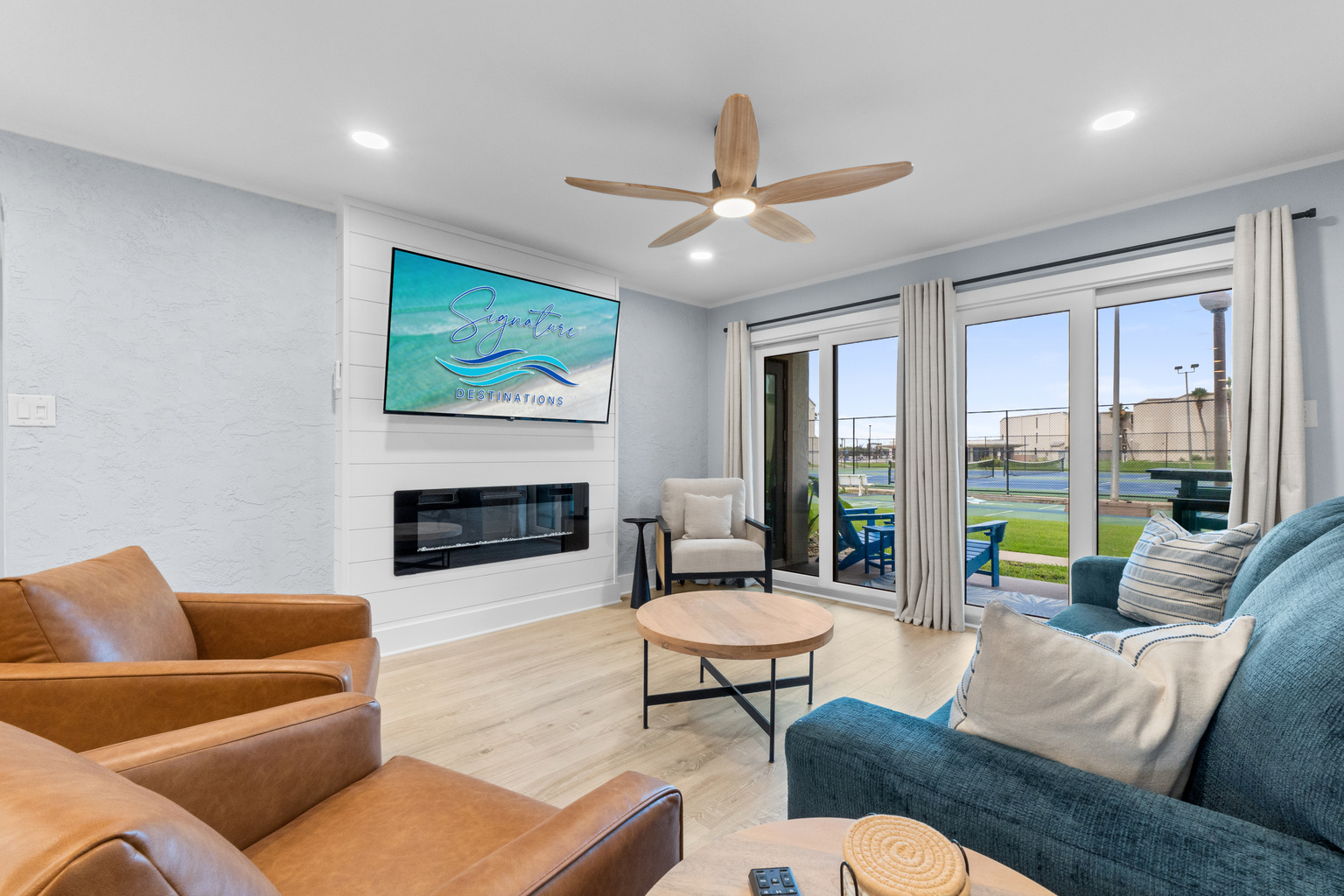 Living Room with Queen Sleeper Sofa