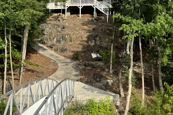 A spectacular waterfront retreat nestled along the shoreline of Norris Lake.