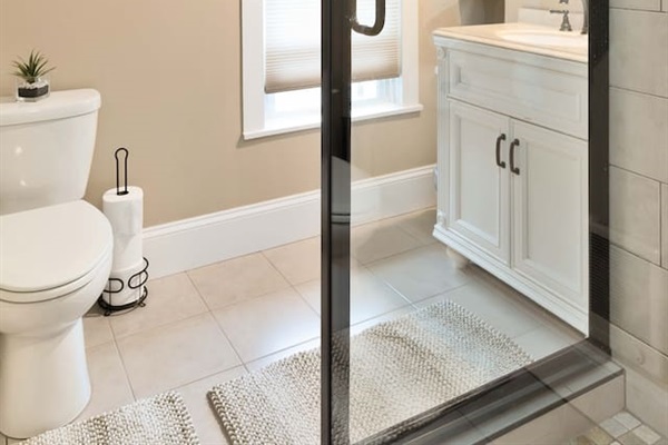 Everything you need to refresh! Our 2nd-floor full bathroom features a shower, sink, and toilet, kept cozy with a built-in cadet heater. We provide complimentary shampoo, conditioner, body soap, plush soft towels, and a hairdryer for your convenience.