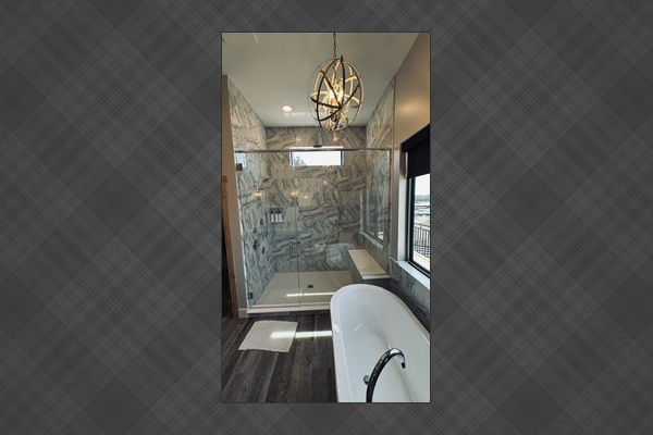 Closeup of shower