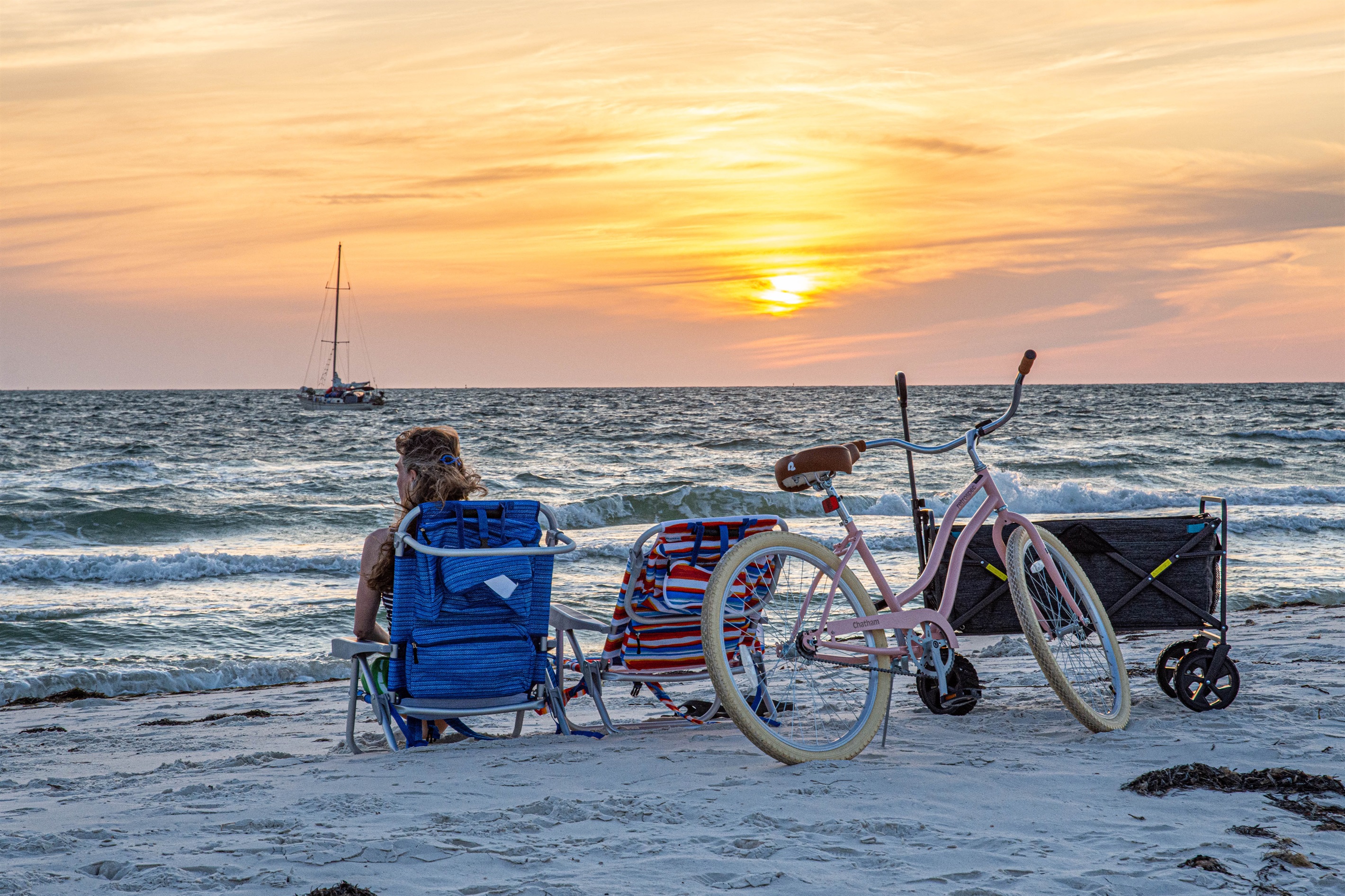 Take a short stroll and experience the unforgettable sunsets that Port St. Joe is famous for.  