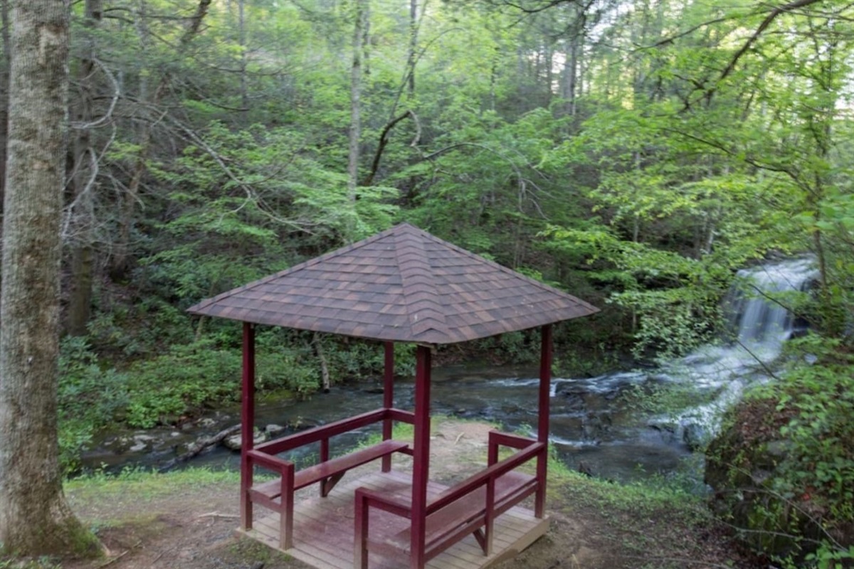 Nature walk located across the street from the private beach. There is a private waterfall and sliding rock