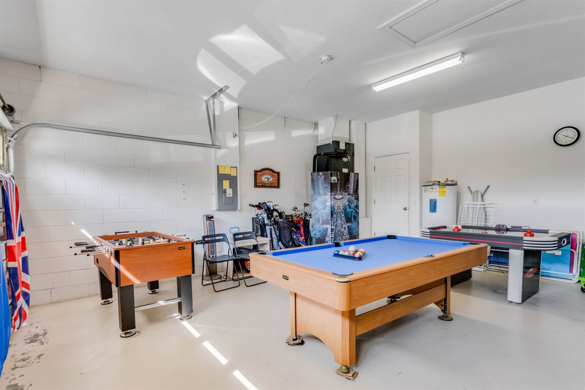 Tons of other sports equipment like pickleball paddles and net, tennis raquets, excercise equipment and beach essentials!