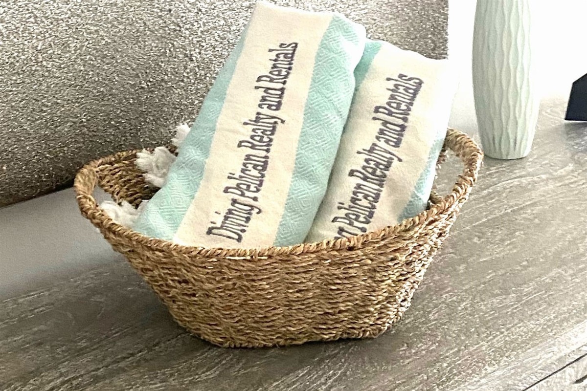 4 Beach Towels for your stay!