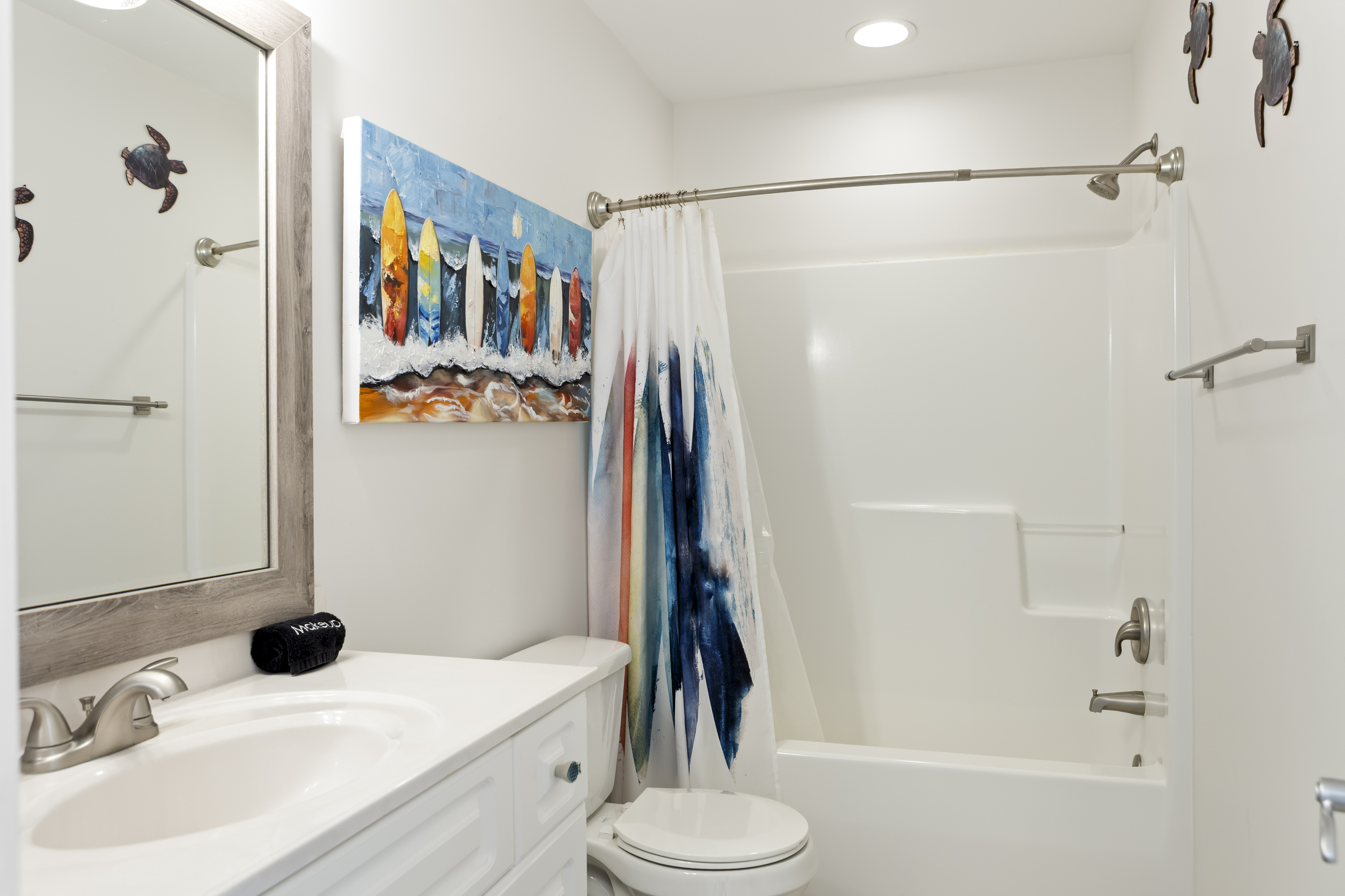 Starter essentials and bath linens provided