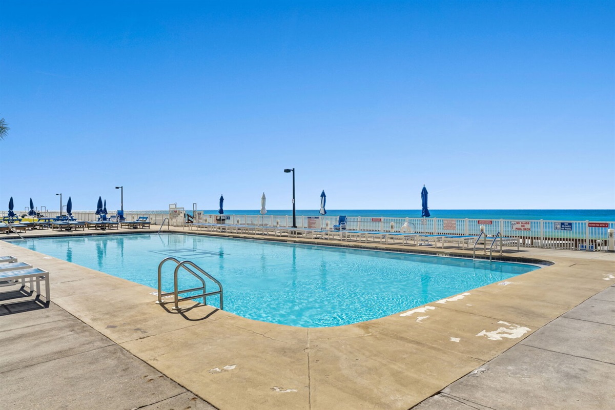 View of the Gulf Coast from the pool
