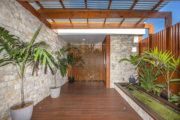 Secure Portico Entrance