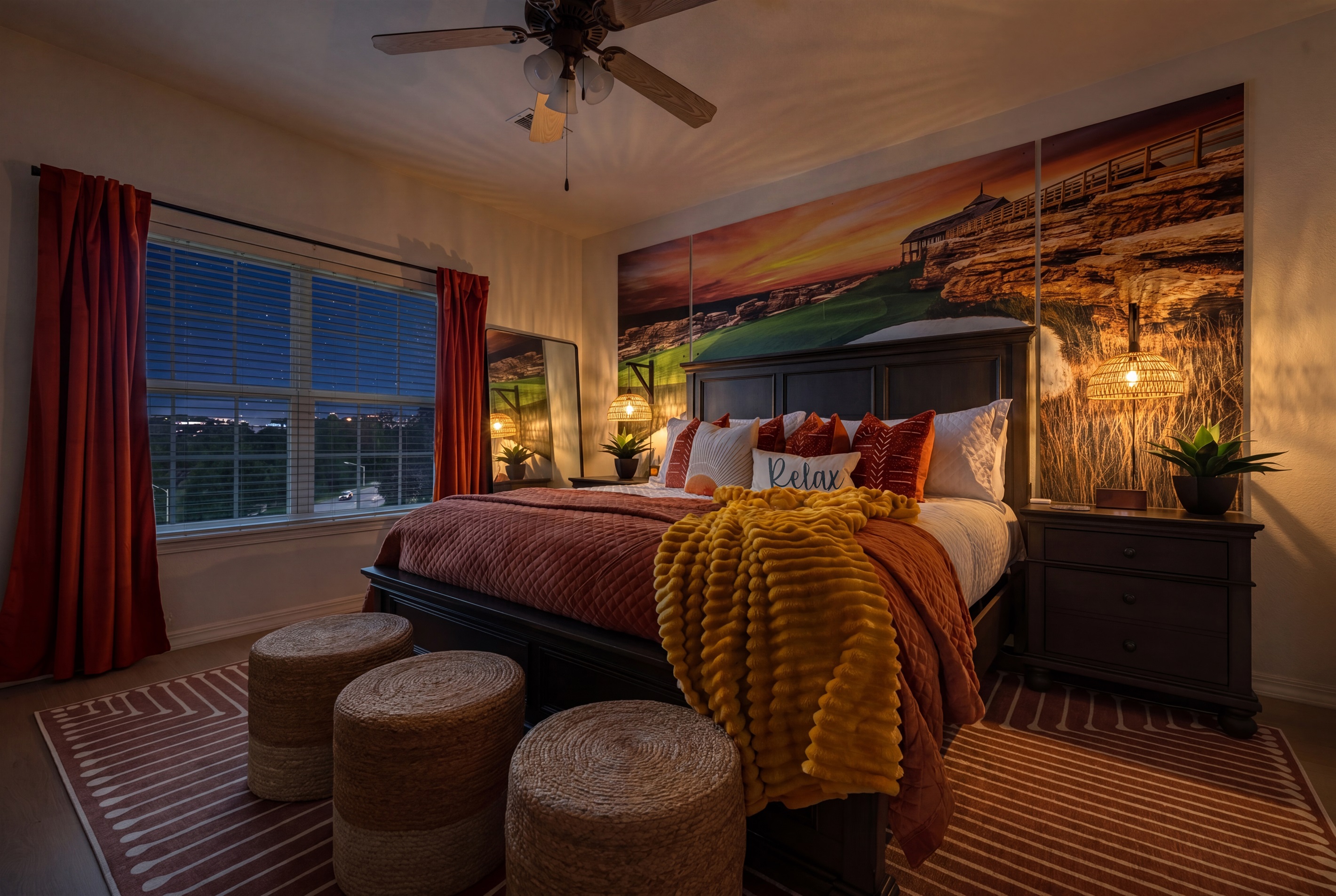 You will love how comfortable and relaxing the primary bedroom is for a great nights' sleep