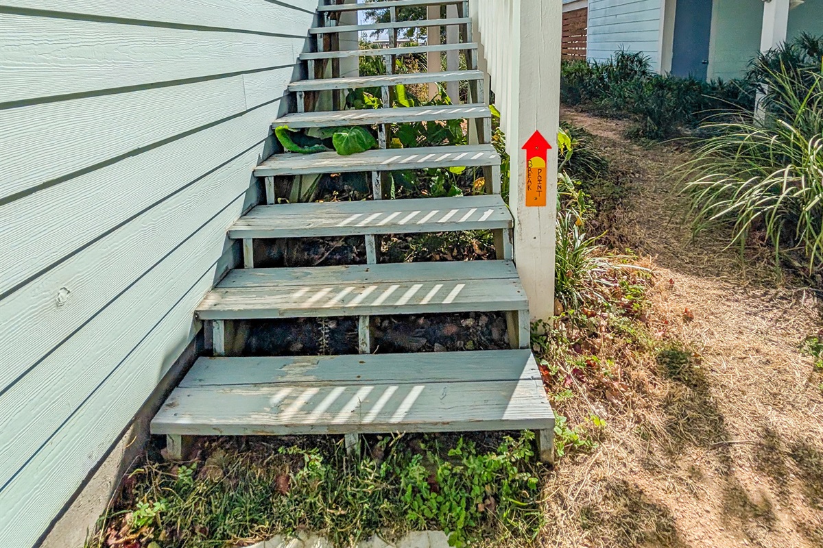 Upstairs and to the left