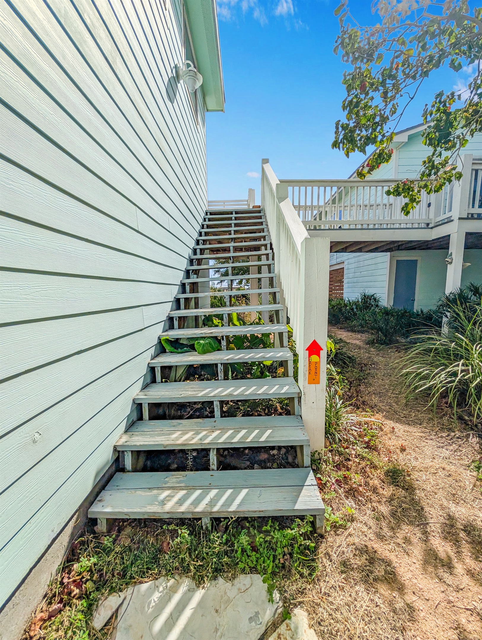 Upstairs and to the left