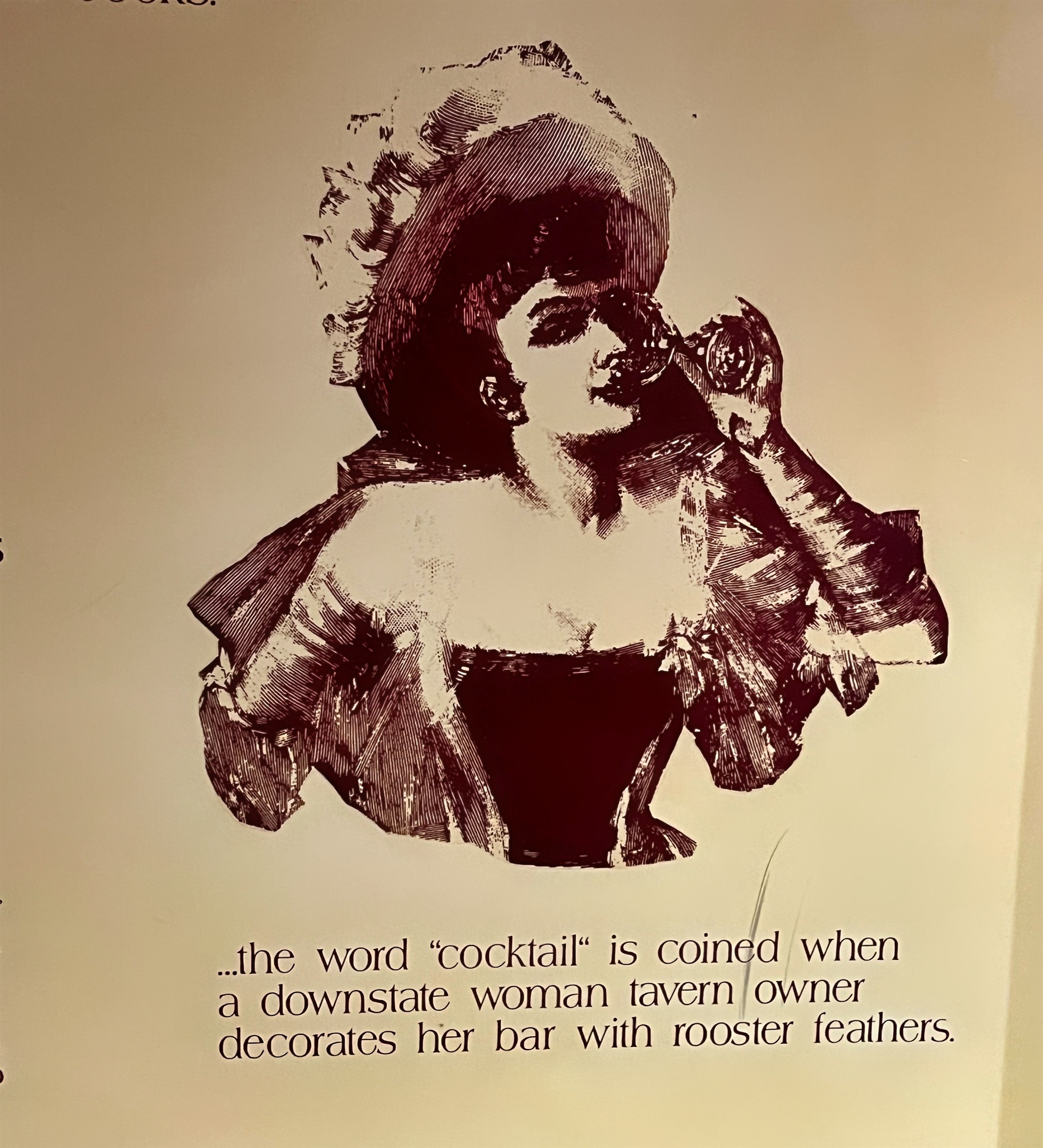 Fun history facts and stories line the hallways of the Tavern entrance.