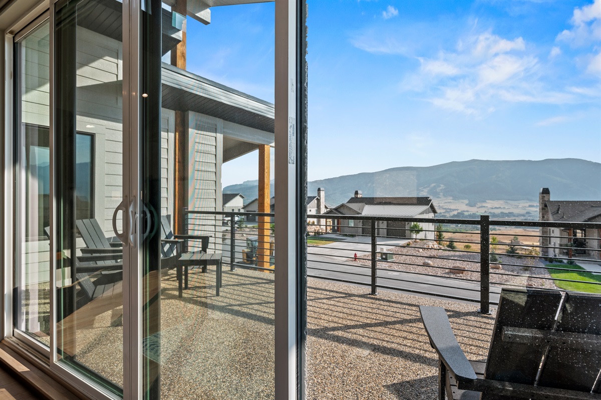 The mountain views are absolutely spectacular, creating a breathtaking backdrop for your stay.