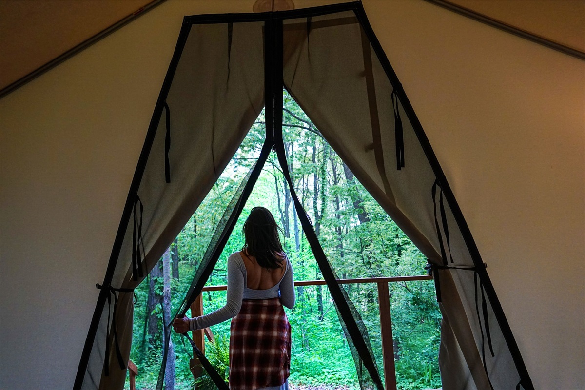 "This private plot of land with beautiful nature around made me feel so at peace and relaxed." - Kaylen