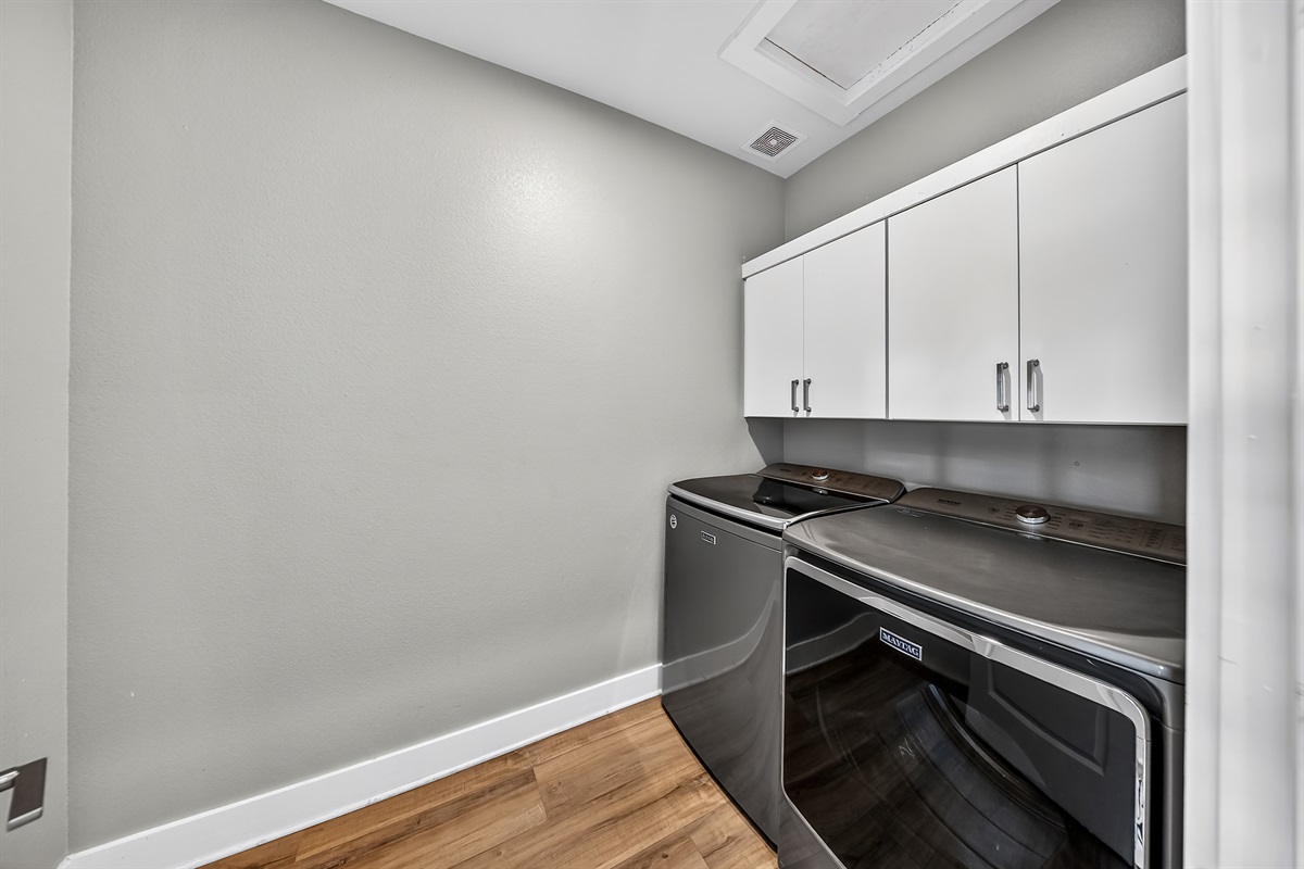 - Laundry room with modern washer dryer adds easy convenience - Spacious setup supports long stays and family lake vacations - Extra storage keeps everything organized during your getaway