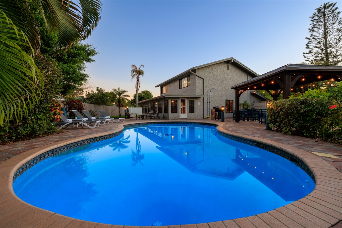 Evening dip in the pool is the perfect way to end the day!