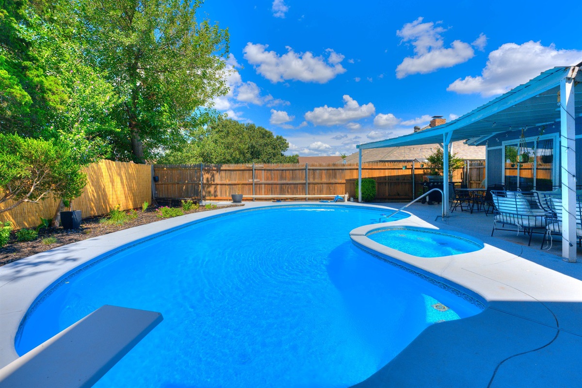 Backyard with Private Pool
