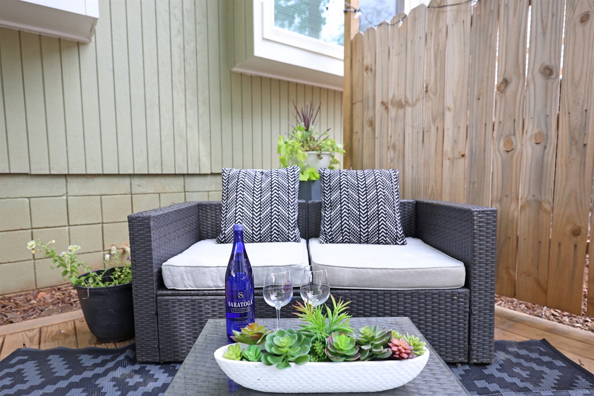 Back Patio-Shared by Unit A & B