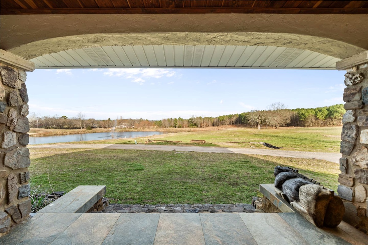 Patio View: Relax and soak in stunning lake and forest views from your private stone patio!
