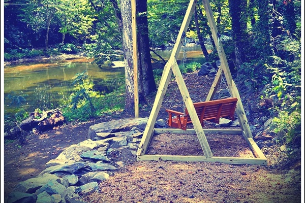 Ever dreamt of just relaxing by a river on a swing? How about on a one-of-a-kind swing? Now you can!