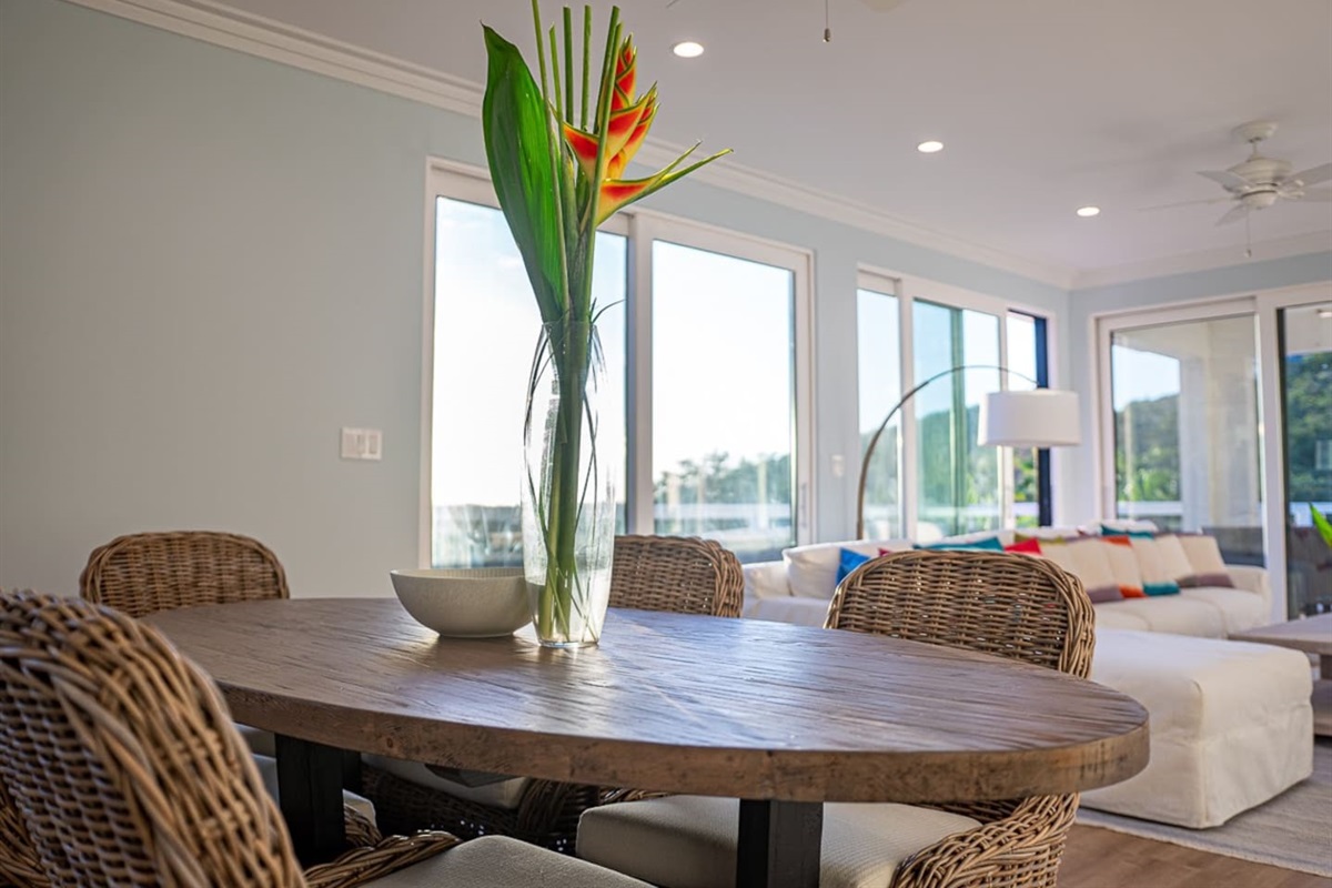 Charming dining area for family meals or romantic dinners.