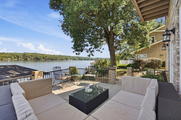 Pick a seat, slow down and stay awhile. 💙 Lake Tillery is pretty hard to beat from here.