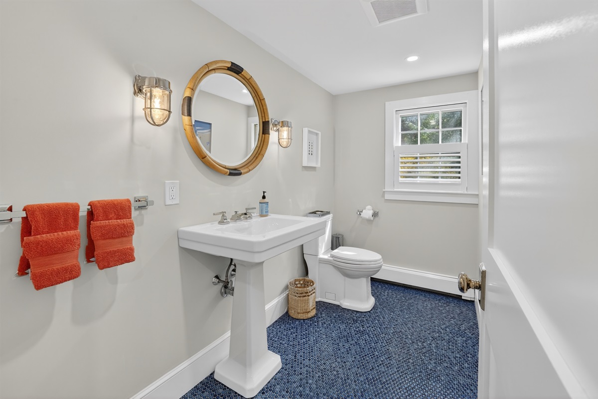 A clean and cozy half bathroom for your comfort on the main floor!