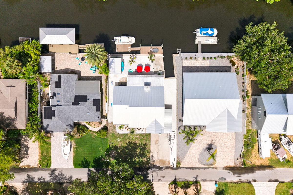 Aerial view of the property