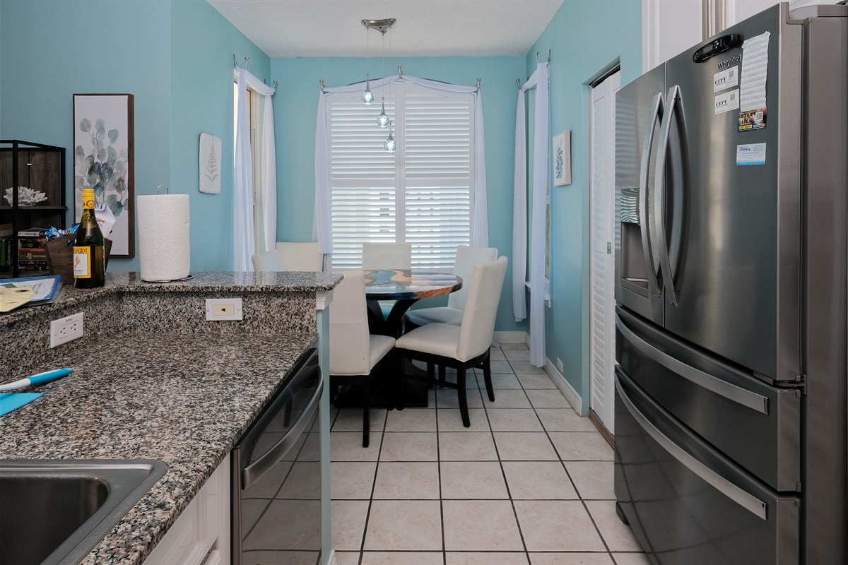 Dining and kitchen
