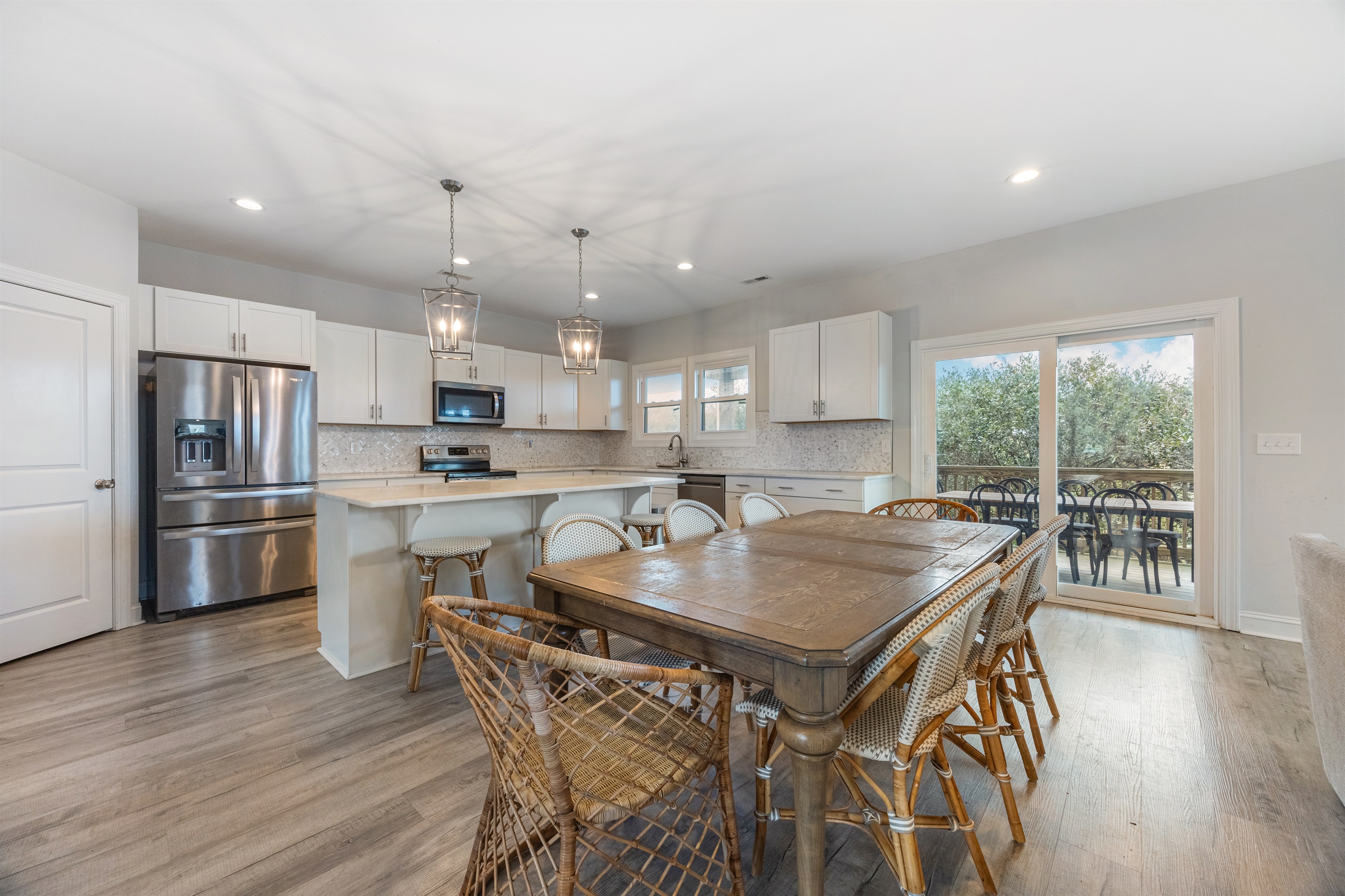 Bright, airy space perfect for family meals