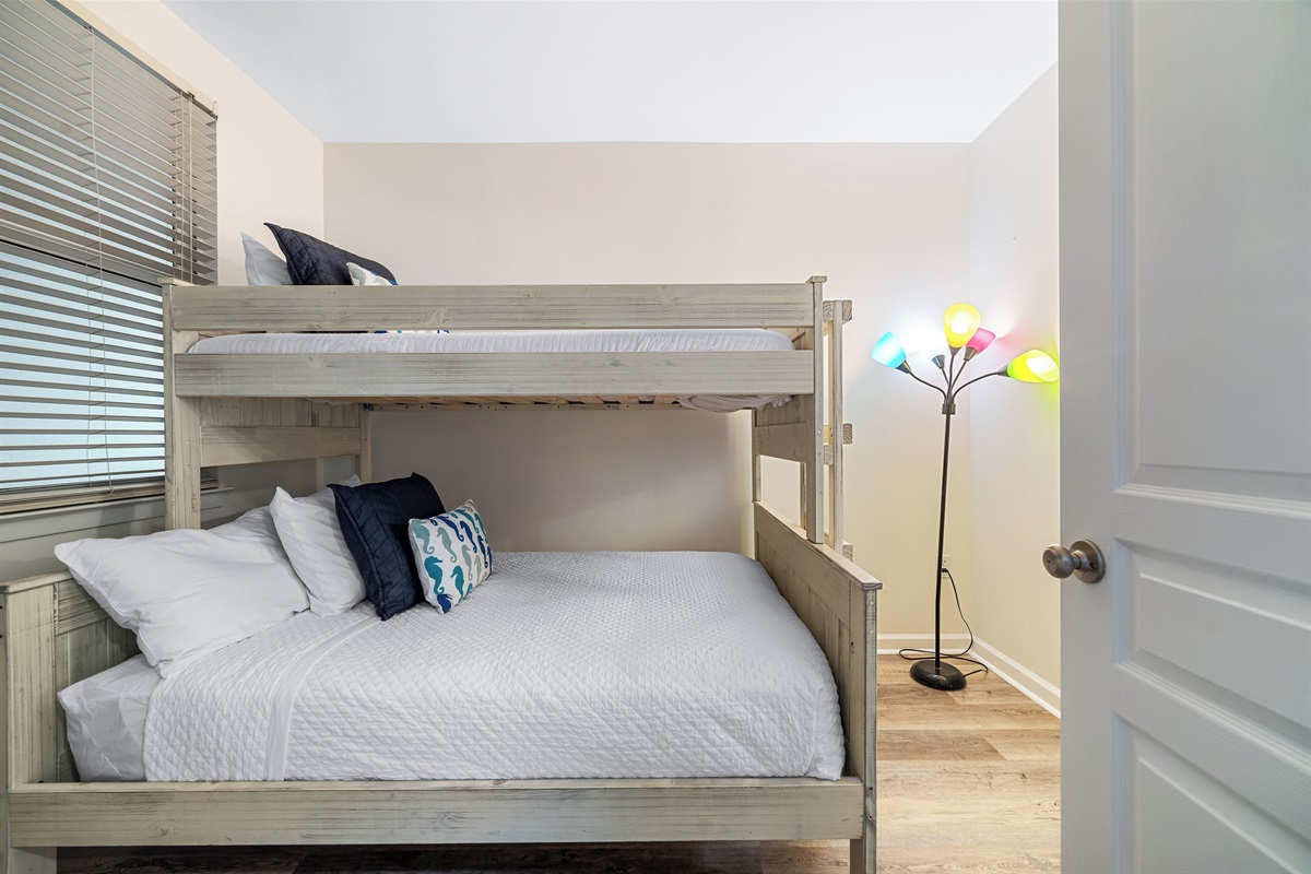 Bunk room with twin over double bed 