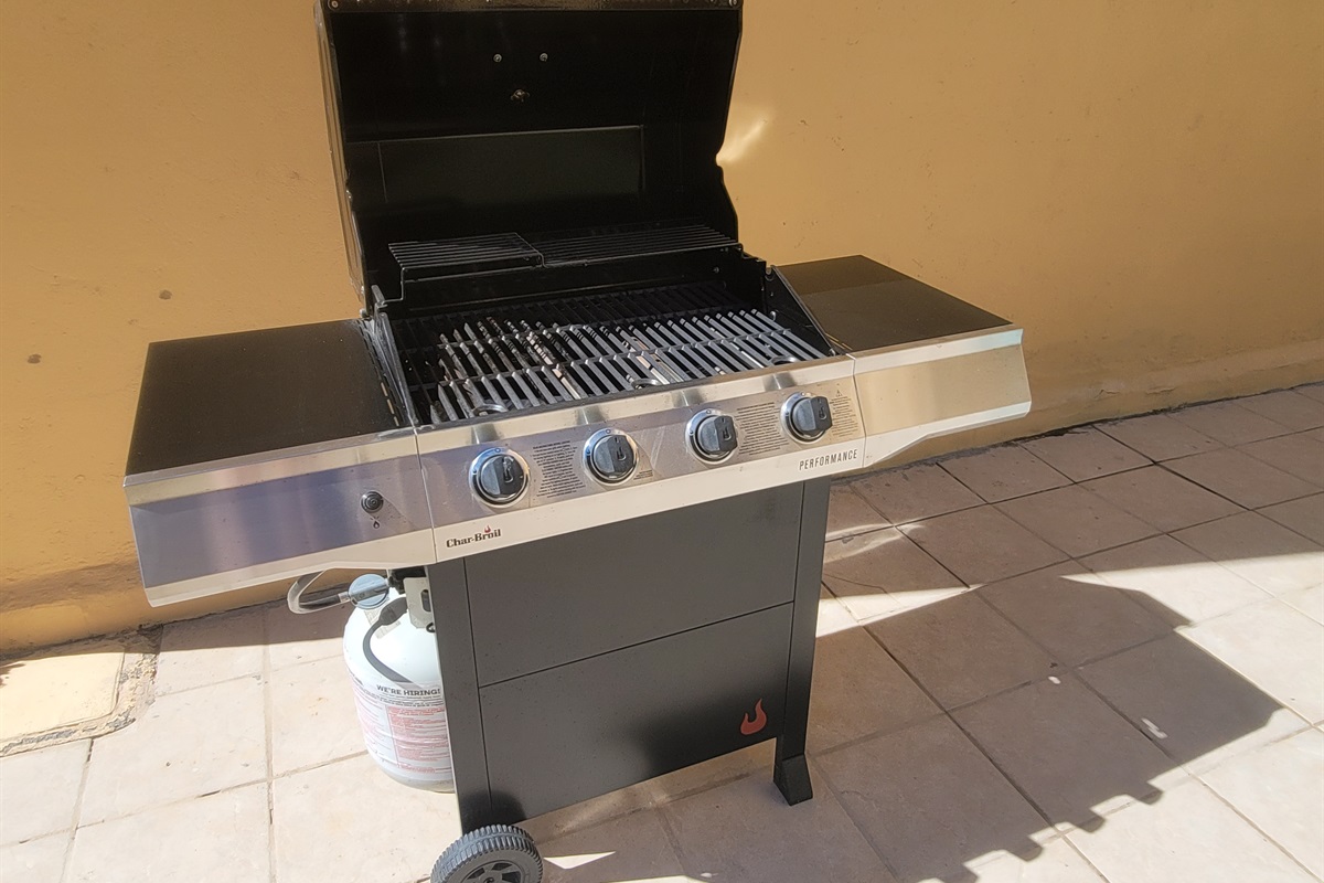 Private gas grill! One of the very few units at Princesa to offer their guests private grilling