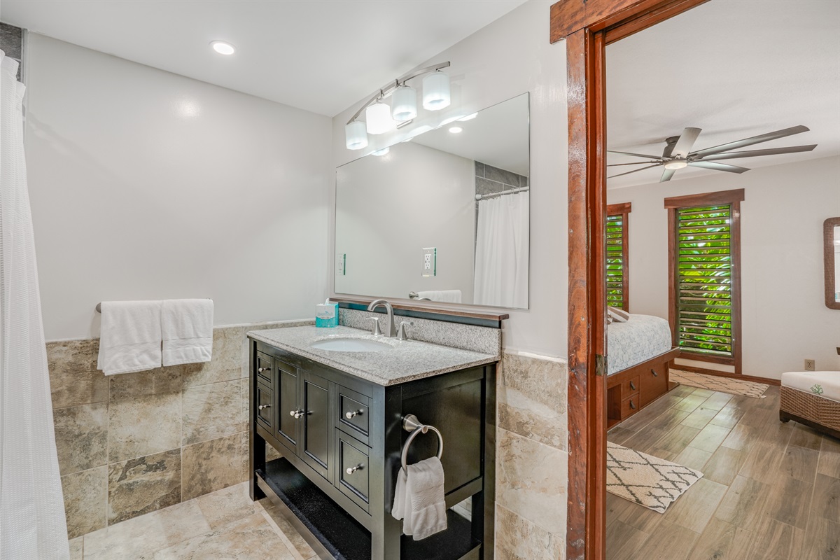 Entrance to both bedroom and living area