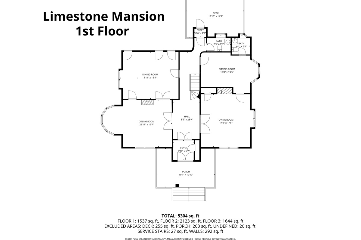 1st Floor Layout - common areas