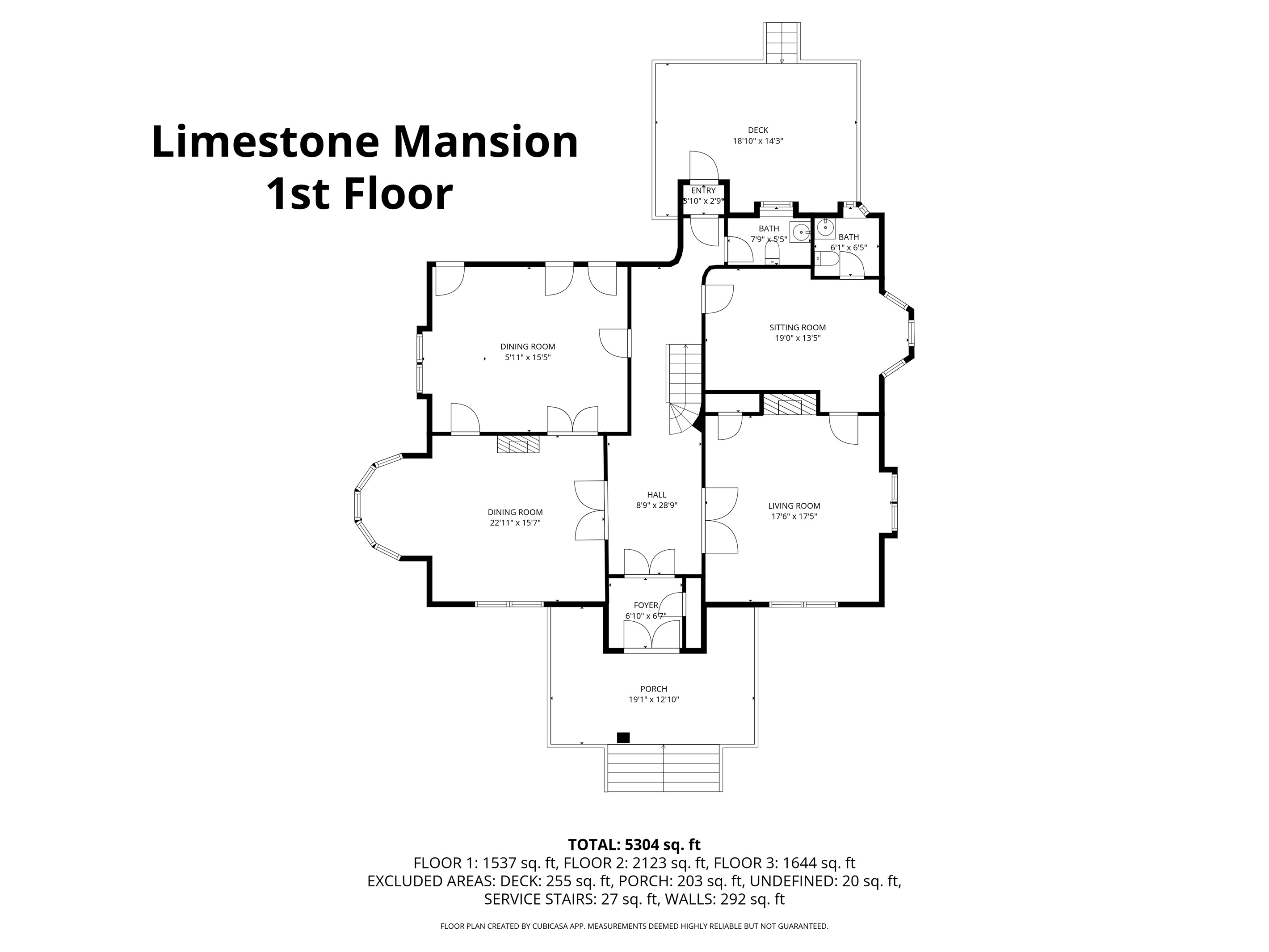 1st Floor Layout - common areas