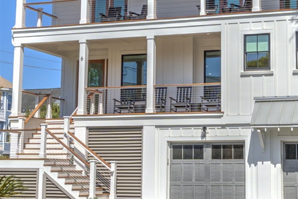 Front Steps | On Beach Time | 6 30th Ave, Isle of Palms, SC | IOP Escapes