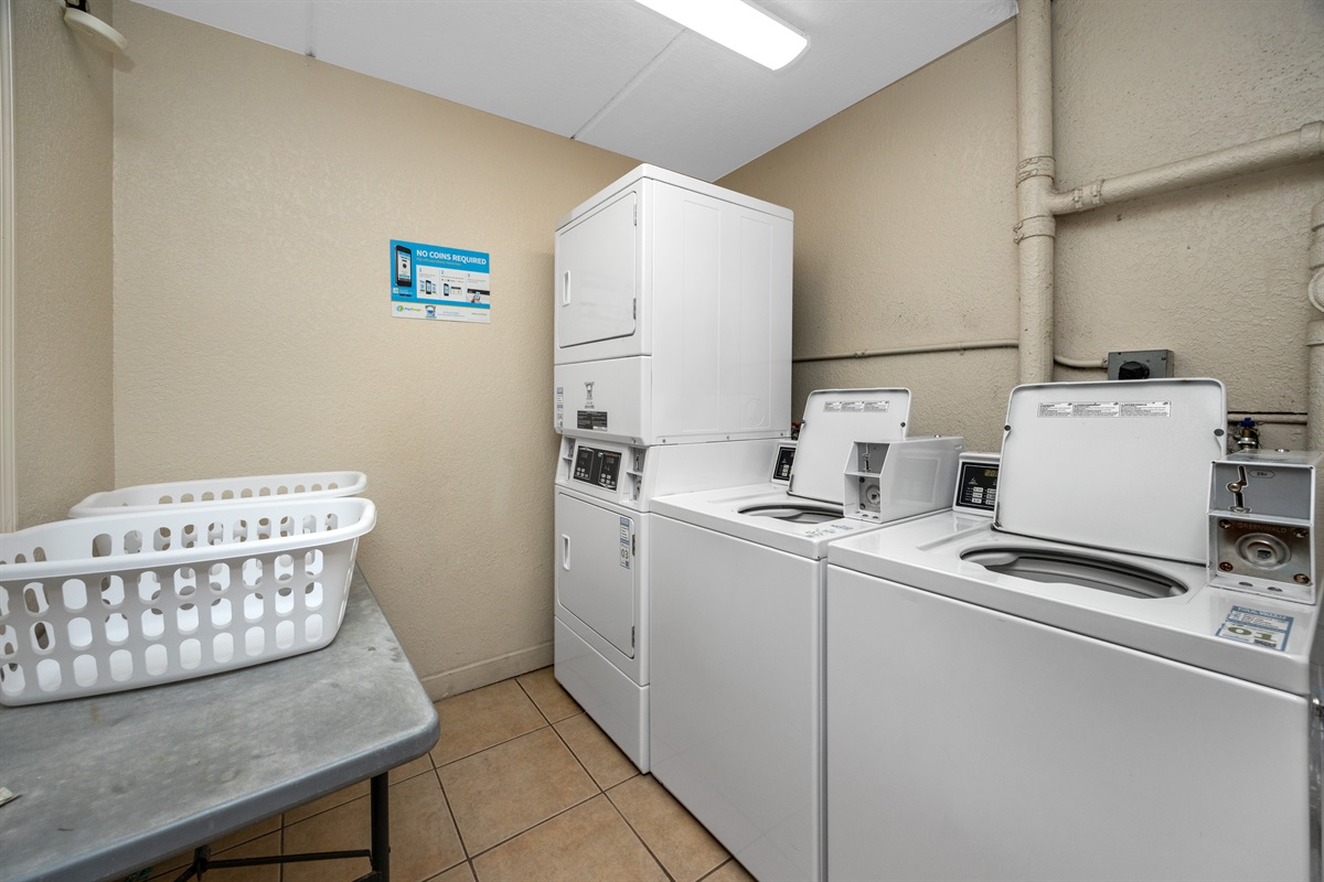 Laundry on 2 different floors for your convenience