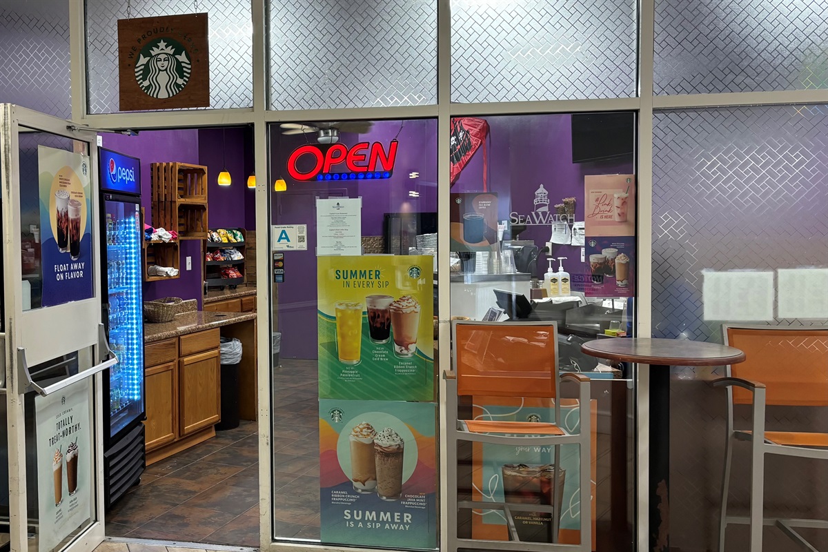 Coffee shop in the North Tower. 