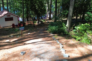 Path that takes to lobster cabin